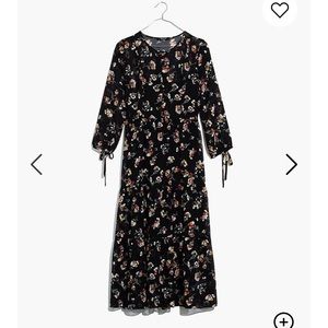 Madewell Sheer Black Dress